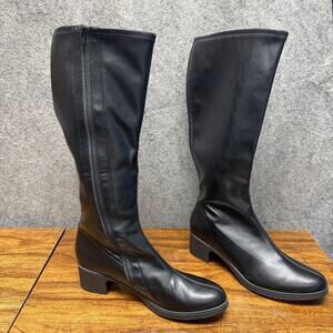 Cliffs Humber Riding Boots Womens Size 11M Black Knee High Zip Fall Winter